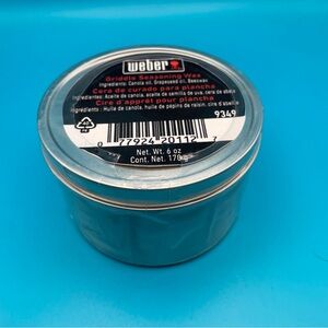 Weber 9349 NEW! Griddle Seasoning Wax, 6 OZ Can